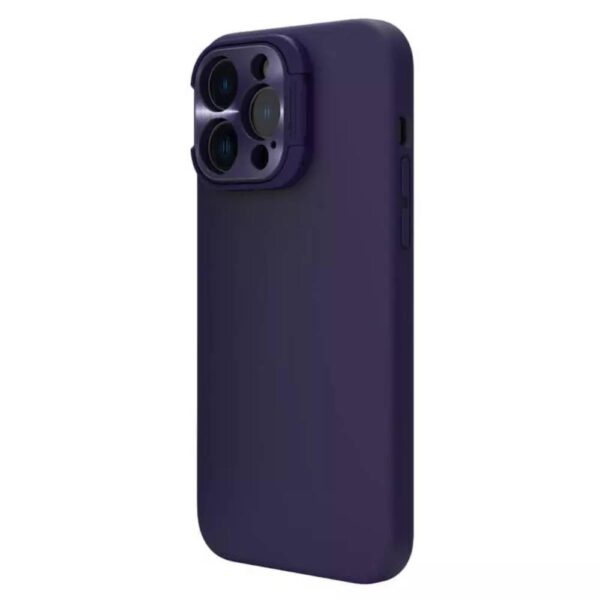 Nillkin iPhone 14 Pro Max Uyumlu Lens Korumalı Manyetik Kılıf - Koyu Mor - Görsel 4