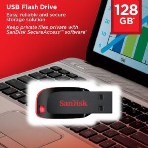 Sandisk 128GB USB Flash Bellek Cruzer Blade SDCZ50-128G-B35
