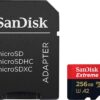 Sandısk Extreme Pro 256GB Mıcro Sd Hafıza Kartı 200Mb/90Mb SDSQXCD-256G - Görsel 2