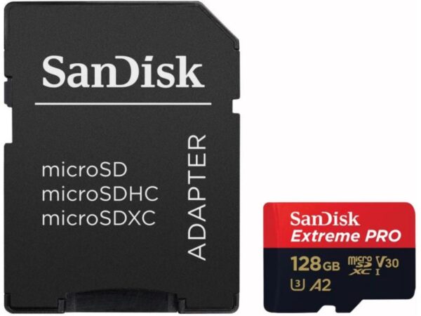 Sandisk Extreme Pro 128GB Micro Sd Hafıza Kartı 200Mb/90Mb SDSQXCU-128G - Görsel 2