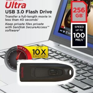 Sandisk 256GB USB 3.0 Flash Bellek  Ultra 100MB/s SDCZ48-256G-U46