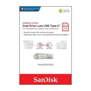 Sandisk Ultra Dual Drive Luxe 64GB USB 3.1 Type-C SDDDC4-064G-G46