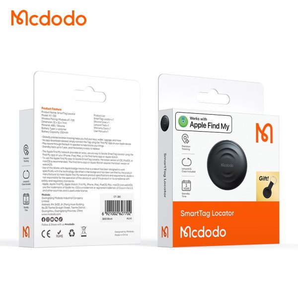 Mcdodo AT-7201 Smartag Akıllı Takip Cihazı Siyah - Görsel 6