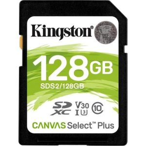 Kingston 128GB SDXC Canvas Select Plus Hafıza Kartı SDS2/128GB