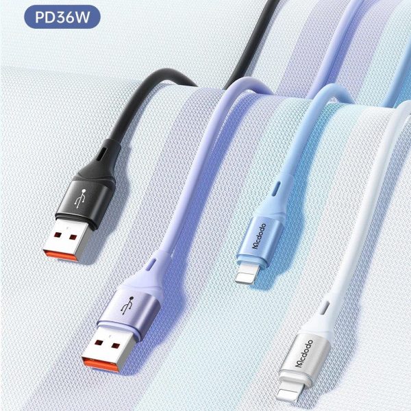 Mcdodo CA-1830 36W Usb İphone Hızlı Data-Şarj Kablo 20cm-Siyah - Görsel 2