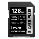 Lexar 128GB Silver Plus SD UhsI V30 U3 205MB/S Hafıza Kartı