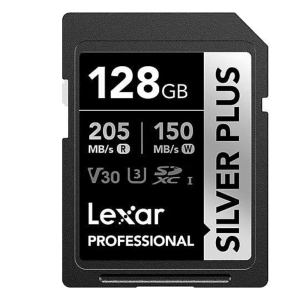 Lexar 128GB Silver Plus SD UhsI V30 U3 205MB/S Hafıza Kartı