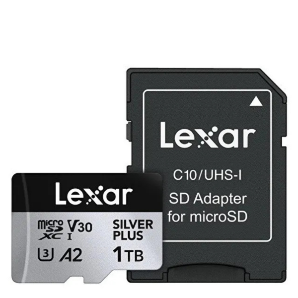 Lexar 1TB Silver Plus 205mb 4K V30 UHSI Micro SD Hafıza Kartı