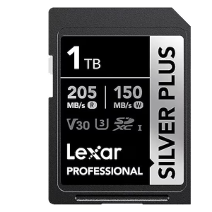 Lexar 1TB Silver Plus 205mb 4K V30 UHSI SD Hafıza Kartı