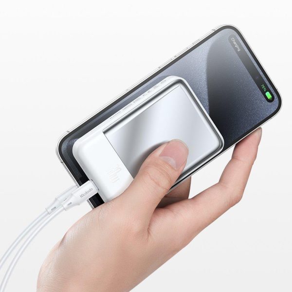 Mcdodo MC-5930 30W 10000mAh Dijital Göstergeli Powerbank - Beyaz - Görsel 4