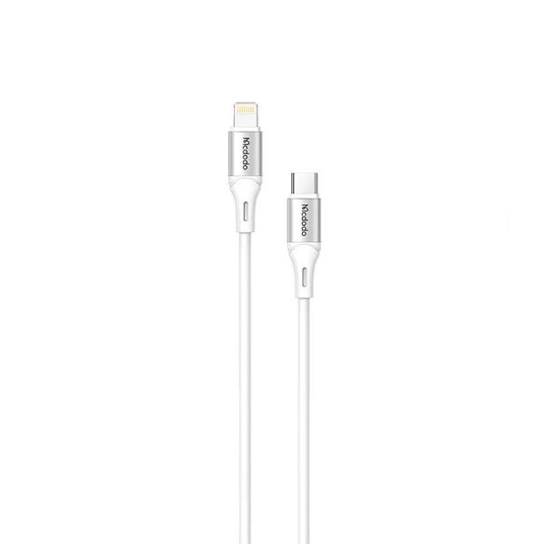 Mcdodo CA-1861 Typec To İphone PD 36W Hızlı Data-Şarj Kablo 1.2m Beyaz