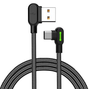 Mcdodo CA-5280 Usb TypeC L Tipi Data-Şarj Kablo 50Cm - Siyah
