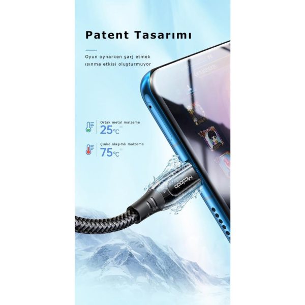 Mcdodo CA-8123 100W TypeC TypeC Hızlı Data Şarj Kablo 2Mt - Siyah - Görsel 3