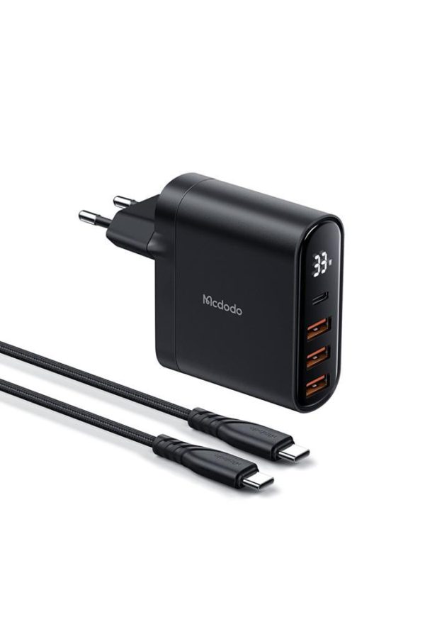 Mcdodo CH-2252 33W TypeC Usb Dijital Göstergeli Şarj Adaptör+Typec Typec Kablo 1.2m - Görsel 2