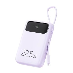 Mcdodo MC-3255 22.5W 10000mAh Powerbank İphone Şarj Kablo-Mor