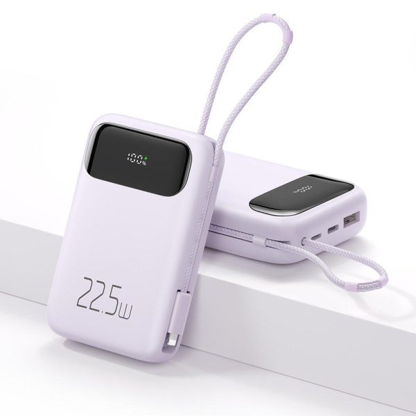 Mcdodo MC-3255 22.5W 10000mAh Powerbank İphone Şarj Kablo-Mor - Görsel 3