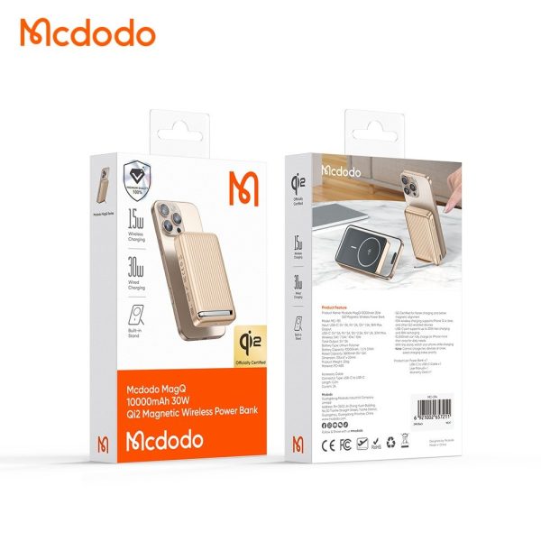 Mcdodo MC-7812 10000Mah 30W Qi2 Kablosuz Powerbank Çöl Titanyum - Görsel 2
