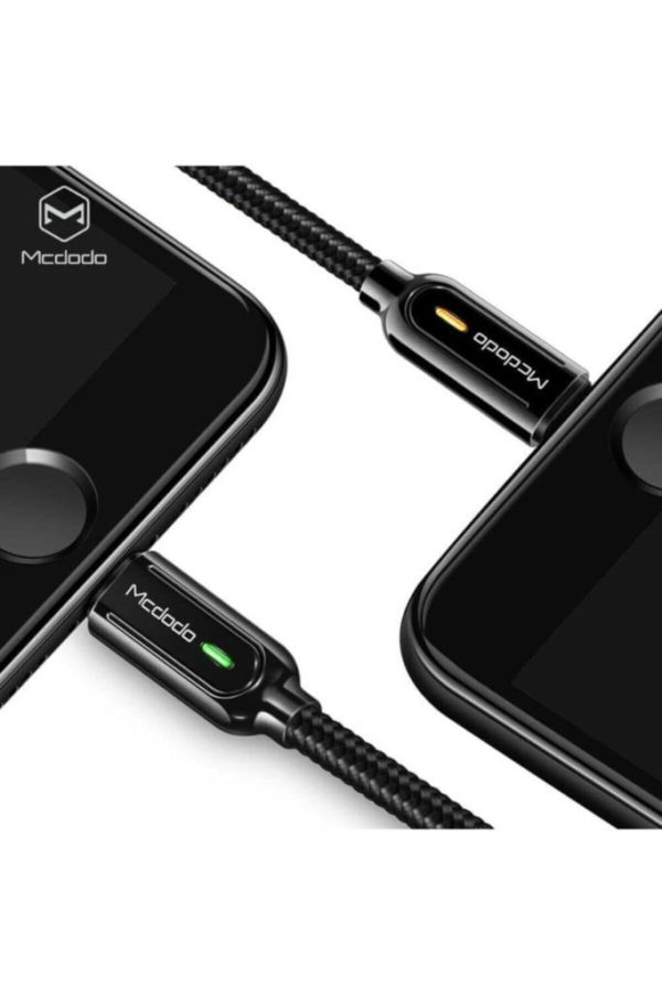 Mcdodo Iphone Data Şarj Kablo Otomatik Kapanma 1.2M Siyah CA-5261 - Görsel 4