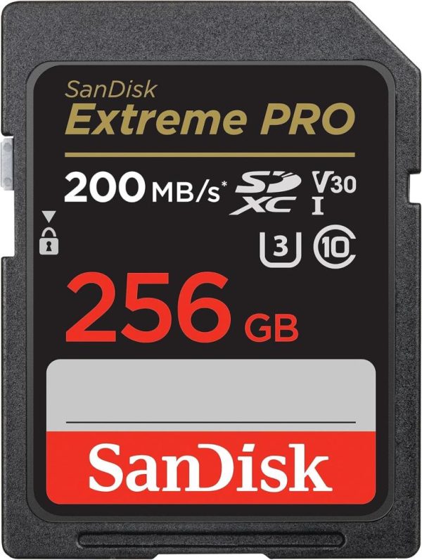 Sandisk Extreme Pro 256GB 200MB/S Sdxc V30 Uhs-I U3 Hafıza Kartı SDSDXXD-256G