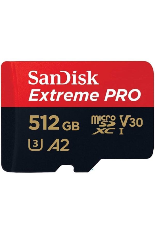 Sandisk Extreme Pro 512GB MicroSDXC UHS-I Hafıza Kartı 170MB/s SDSQXCZ-512G