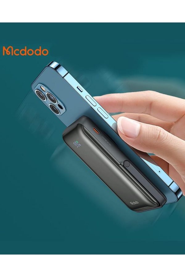 Mcdodo MC-0691 15W Magsafe 10000MAH Ekranlı Powerbank Gri - Görsel 7