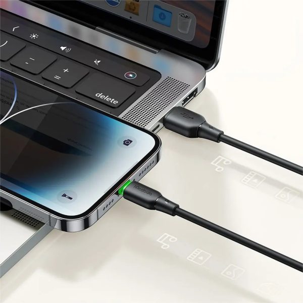 Mcdodo CA-4741 12W Usb iPhone Şarj Data Kablo 120cm Siyah - Görsel 3
