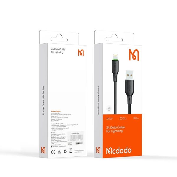 Mcdodo CA-4741 12W Usb iPhone Şarj Data Kablo 120cm Siyah - Görsel 5