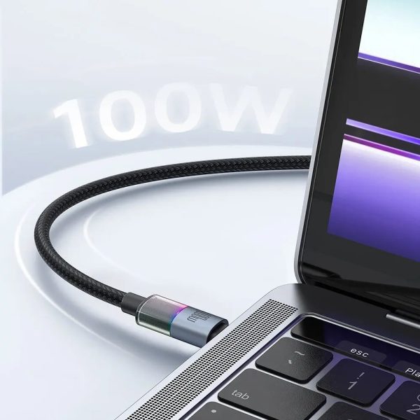 Mcdodo CA-8200 Typec To Typec 100W 7 Renkli LED Işıklı Şarj Data Kablosu - Görsel 3