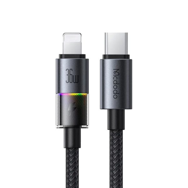 Mcdodo CA-8190 Typec To iPhone 36W 7 Renkli LED Işıklı Şarj Data Kablosu