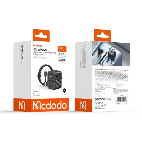 Mcdodo CP-3260 25W Typec Typec Kablolu Universal Seyahat Adaptörü - Görsel 4