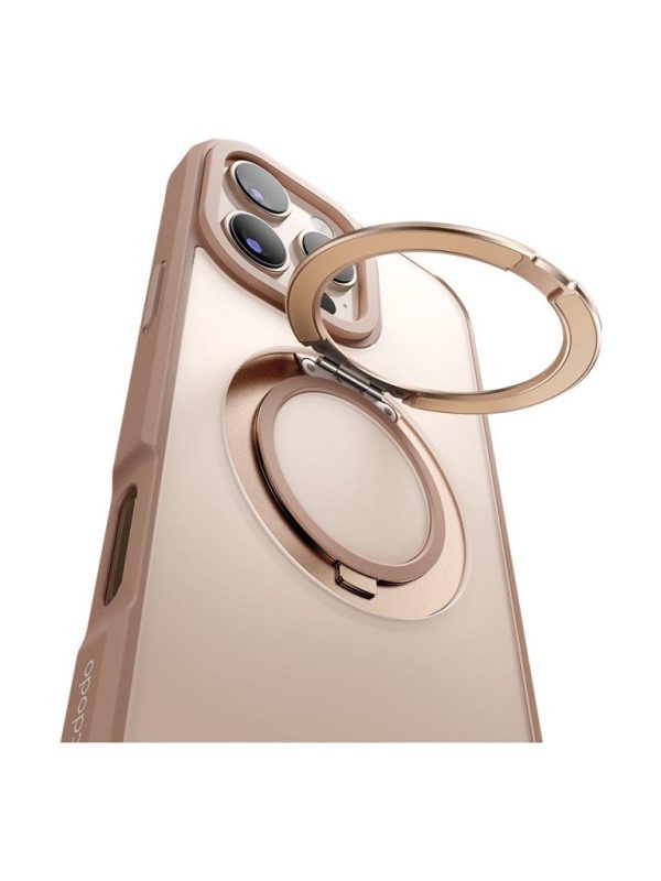 Mcdodo PC-4934 iPhone 16 Pro Halka Standlı Magsafe Titanyum Kapak - Görsel 3