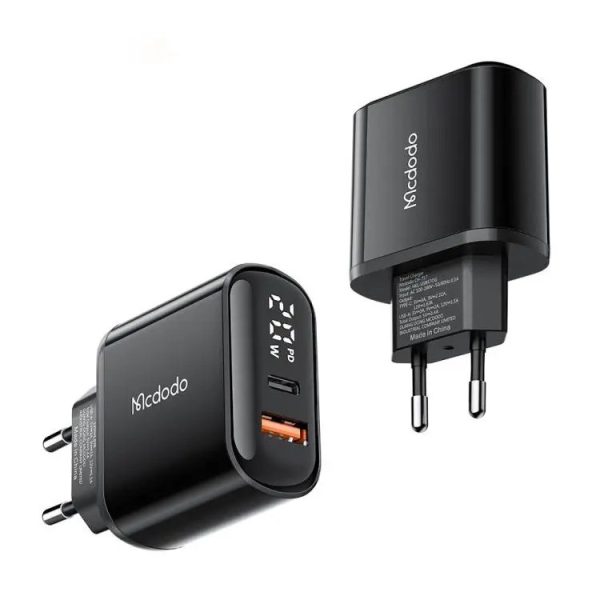 Mcdodo CH-7172 20W Usb TypeC Girişli Dijital Led Göstergeli Şarj Adaptörü TypeC Kablo - Görsel 4