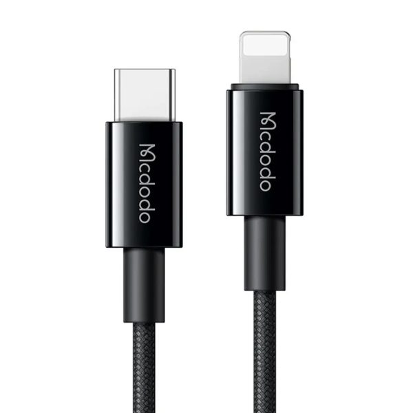 Mcdodo CA-2761 36W TypeC iPhone PD Hızlı Data Şarj Kablosu 1.2mt Siyah