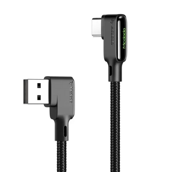 Mcdodo CA-7310 Usb TypeC Spiralli Data Şarj Kablosu 1.8M-Siyah - Görsel 2
